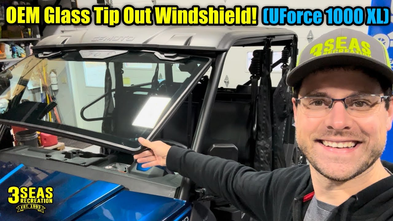 CFMoto XL 1000 Glass Tip-Out Windshield Review & Installation | Standard vs XL Comparison