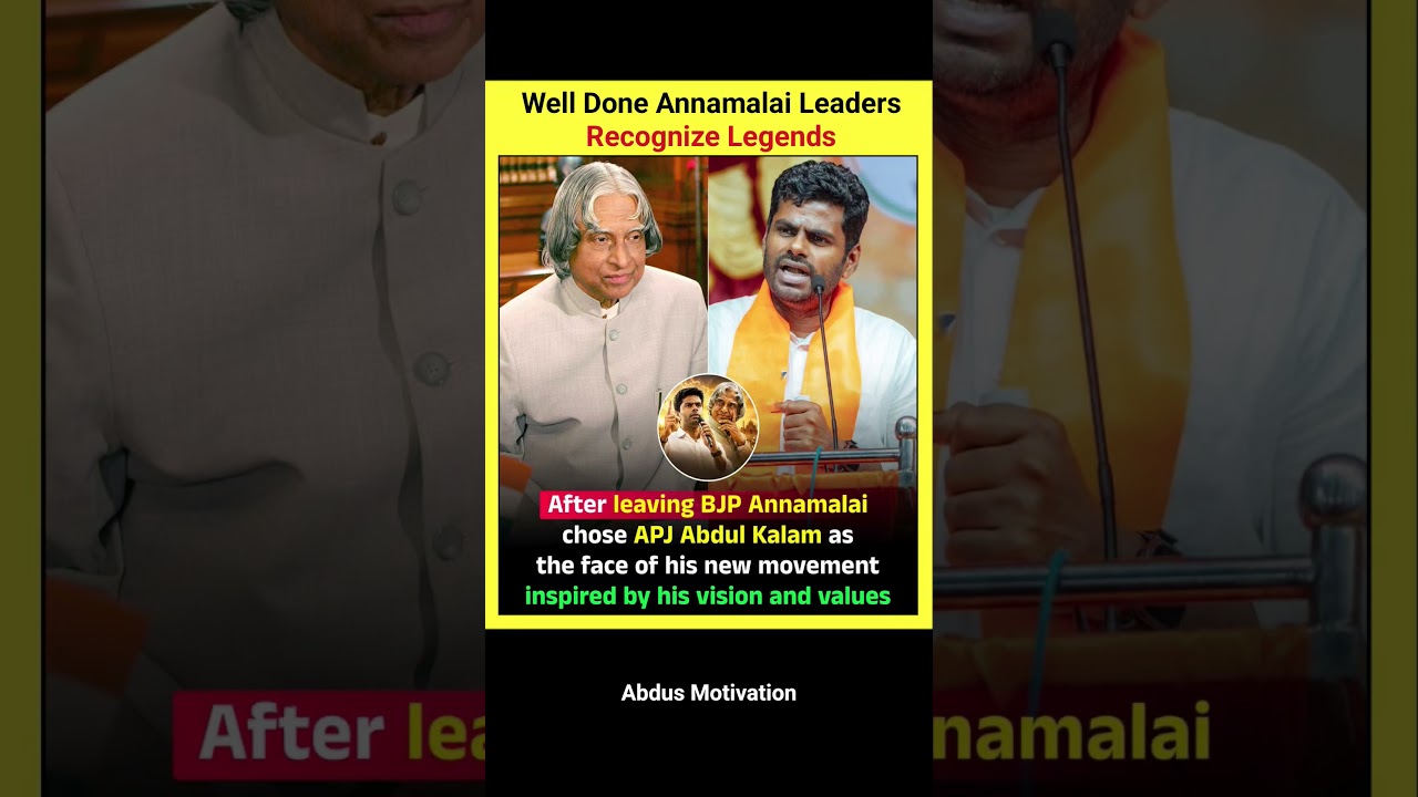 Well Done Annamalai, A Leader Chose A Legend #ytshorts #trending