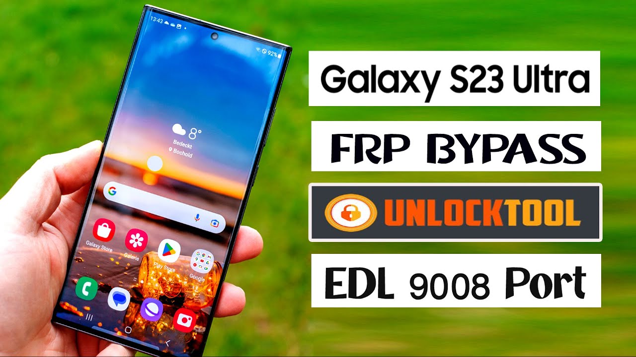Samsung Galaxy S23 Ultra(SM-S918B)FRP Bypass Unlock Tool EDL 9008 Port 100% Working✅