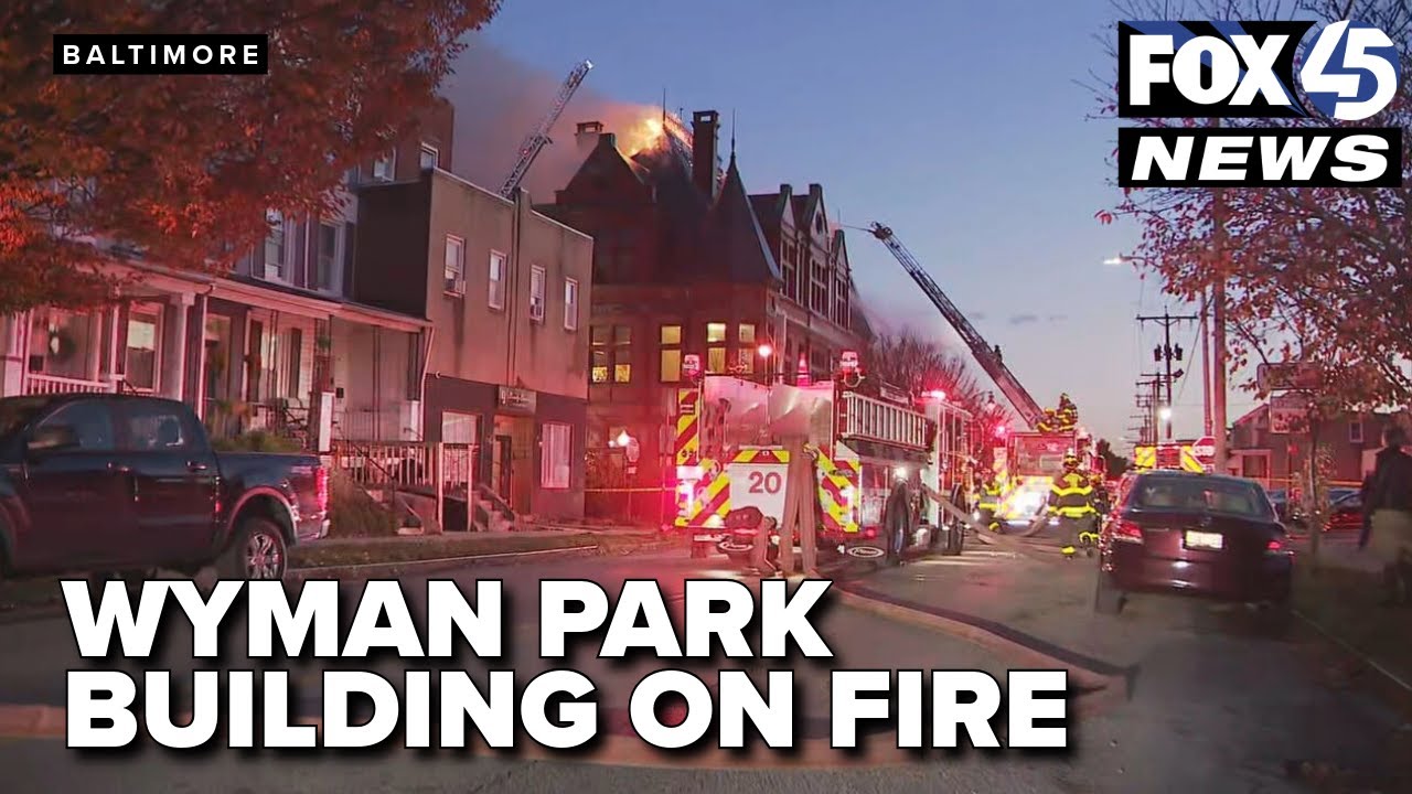 Firefighters battle 3-alarm blaze on Keswick Road in Baltimore