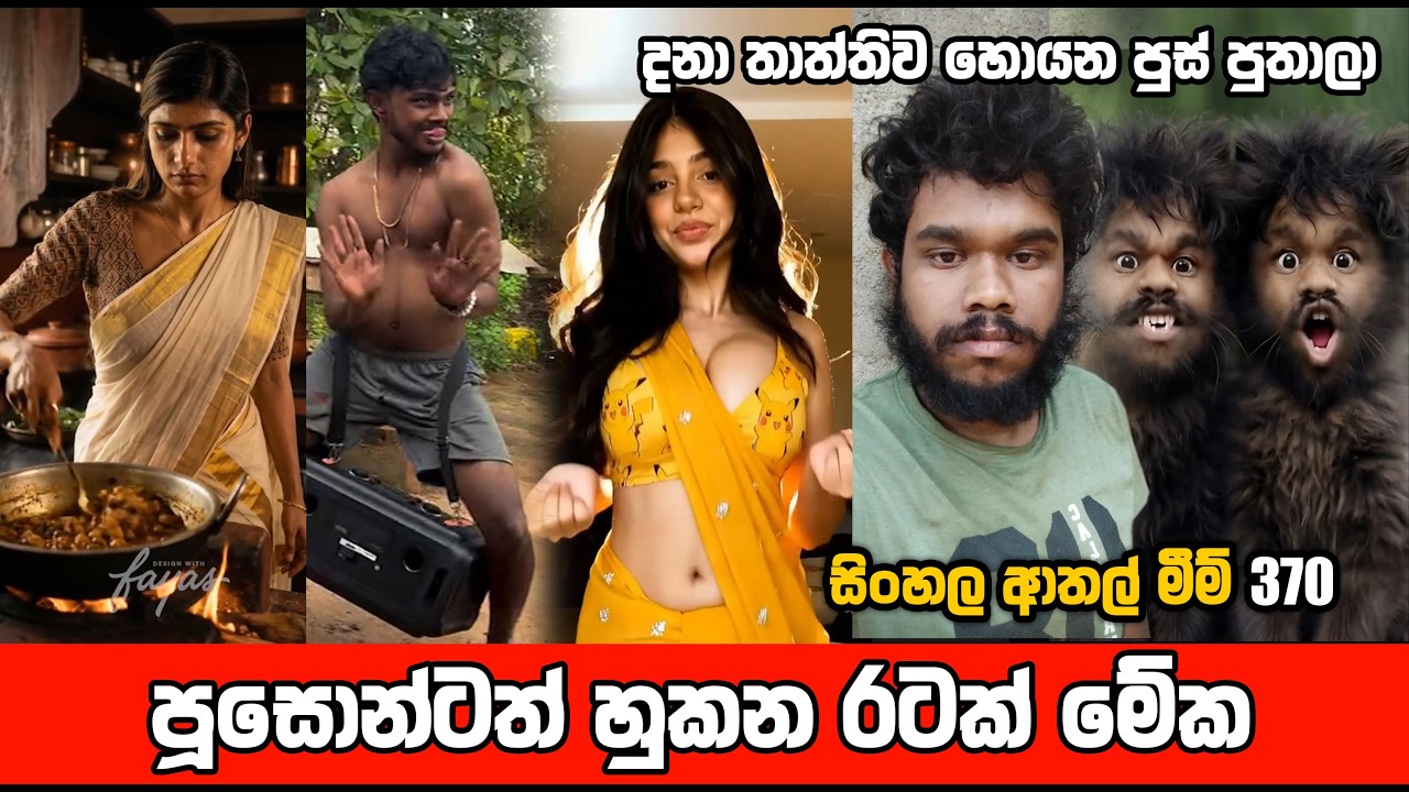 පූසොන්ටත් හුකන රටක් මේක | meme 370 | sl meme | athal meme | sri lankan sinhala meme | sadeeyaa meme