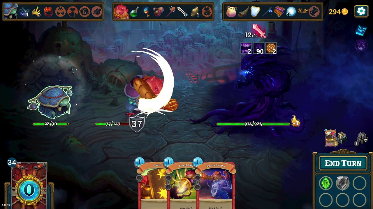 Roguebook Max. Difficulty: Aurora and Sorocco against the Avatar of Mist