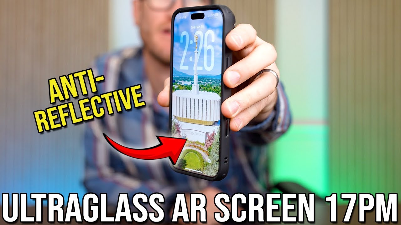 Защитное закаленное стекло UltraGlass AR 9H+ для экрана iPhone 17 Pro Max