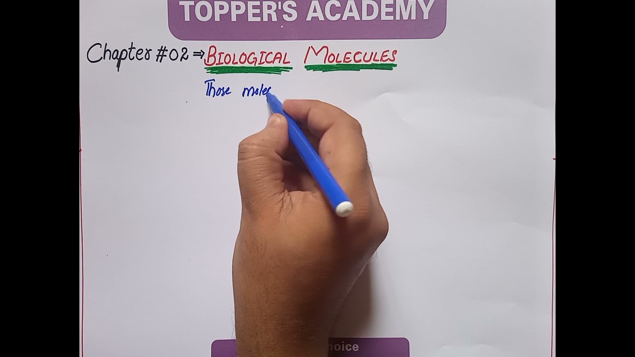 Chapter # 02 | 1st Year Biology | Biological Molecules | Introduction & Basics | sir Zain-ul-Abideen