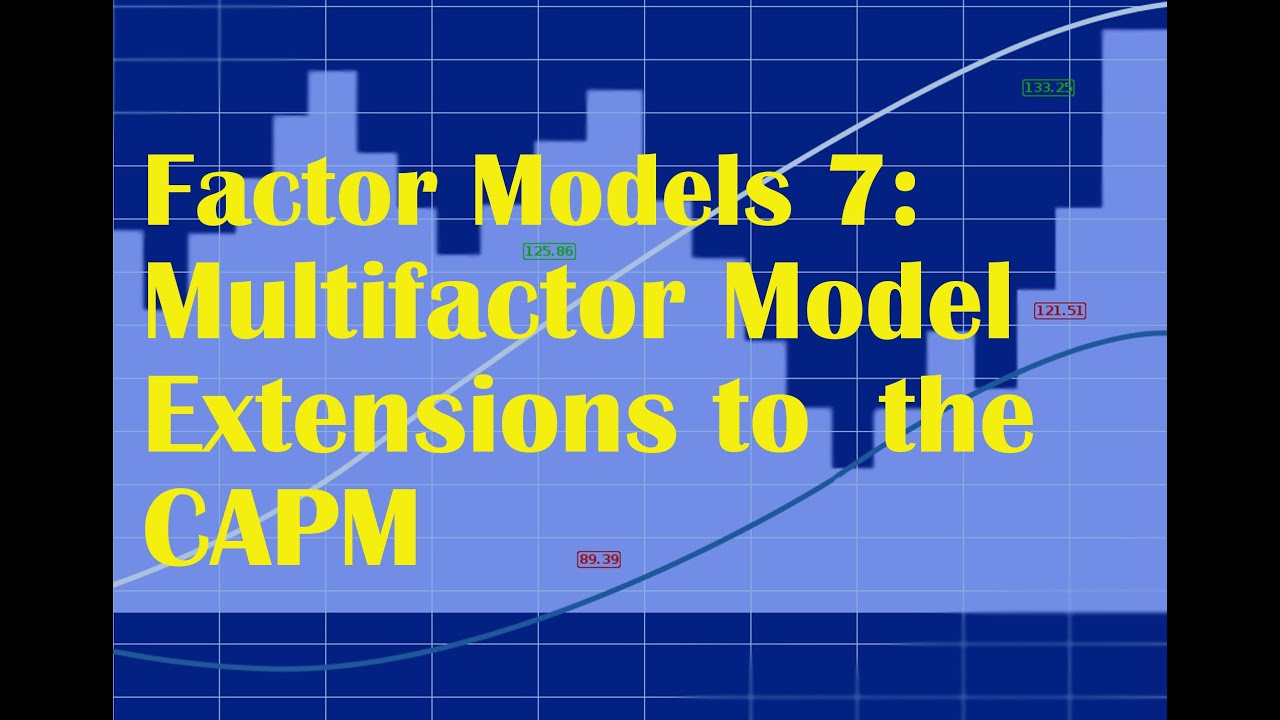 Factor Models 7: Multifactor Model Extensions to the CAPM