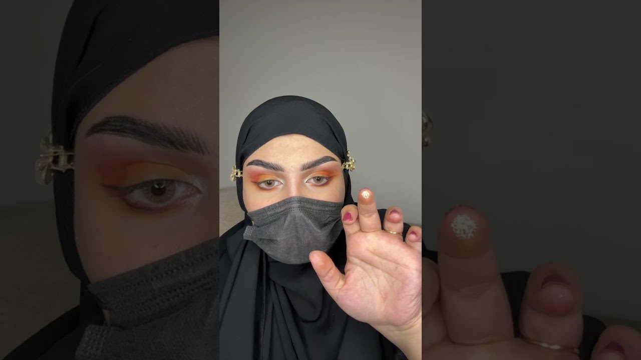 لوك عيون اورنج برتقالي بالخطوات ساحر وجذاب 👌🏻🧡