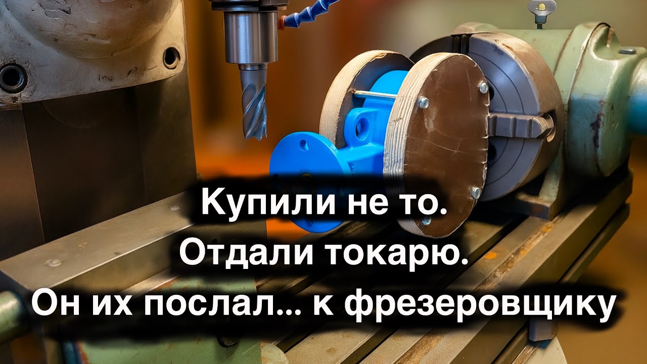 Фрезеровка хвостовика дискового затвора.