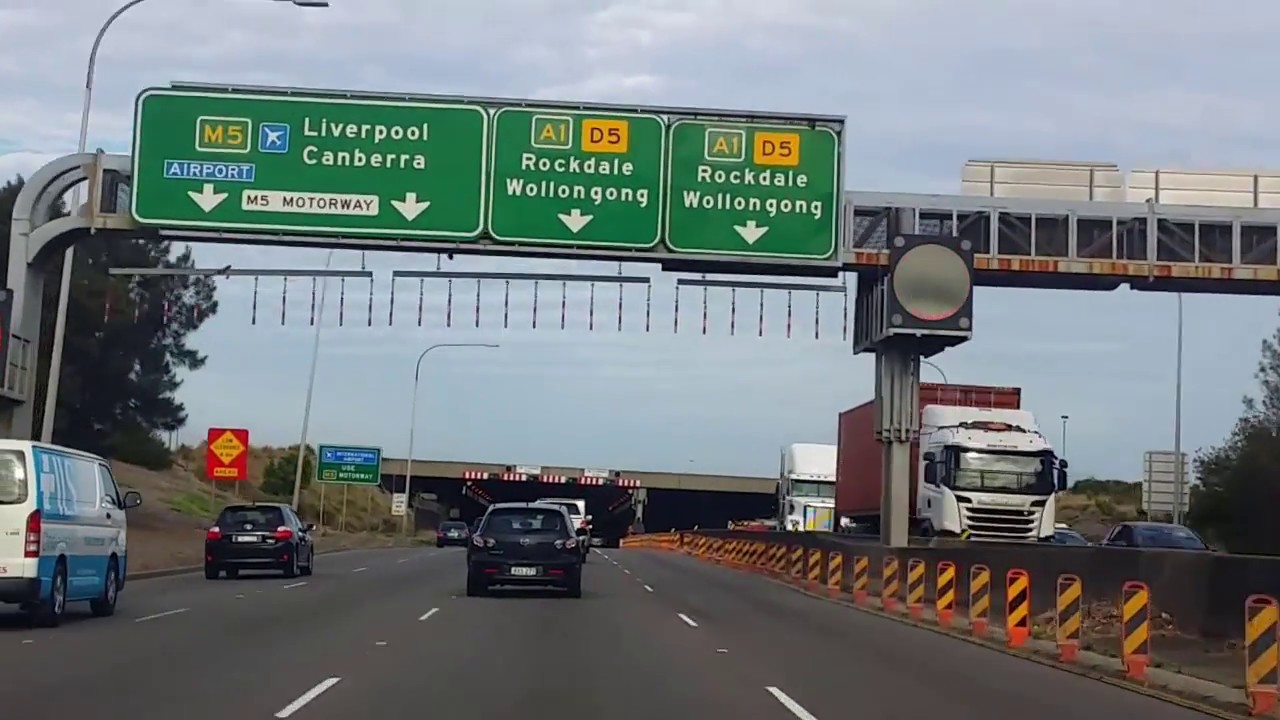 Sydney ring road clockwise m7 m2 m5