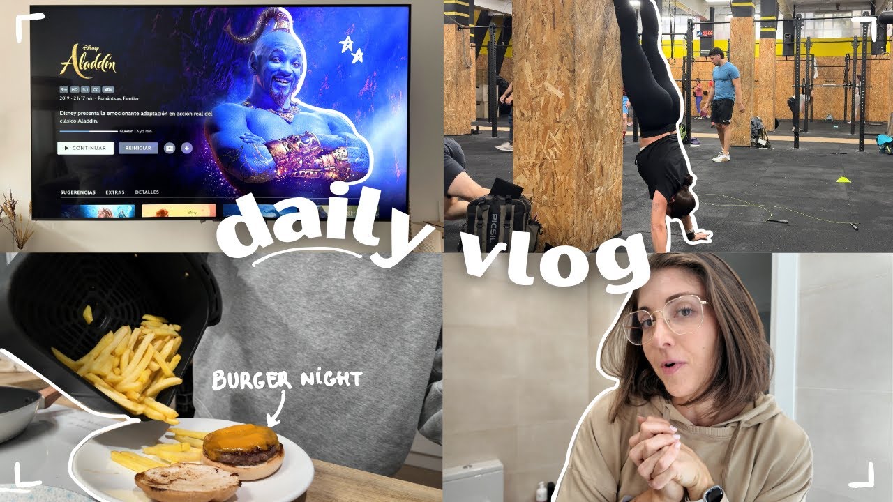 un día conmigo | reconciliándome con el CrossFit 🏋🏻‍♀️ | noche de burger + Disney 🍔🎬