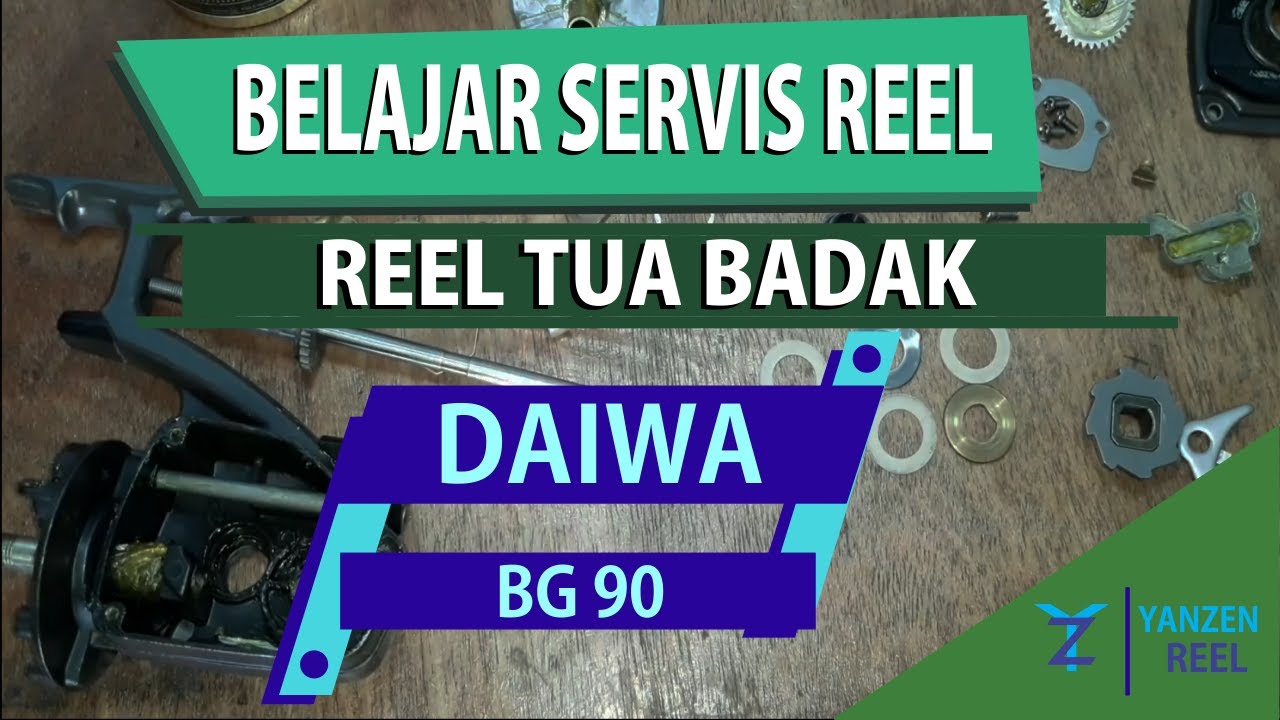 Cara servis reel DAIWA BG 90 #34 #caramemperbaikireelpancing #reelservices
