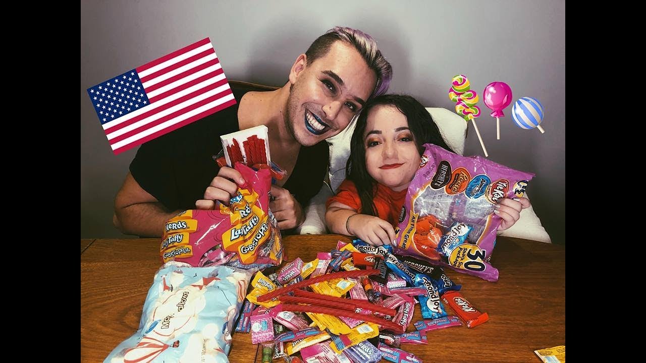 PROBANDO GOLOSINAS DE USA