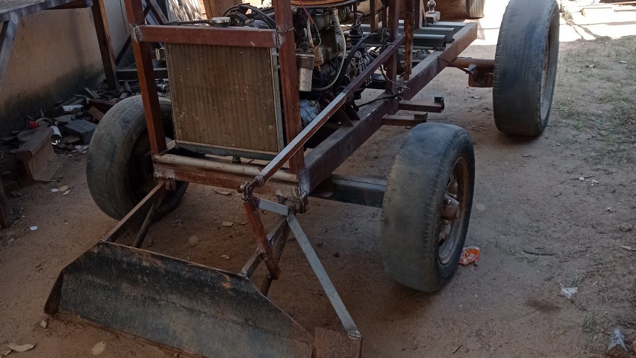 Trator Caseiro Com Motor de Chevette parte 04