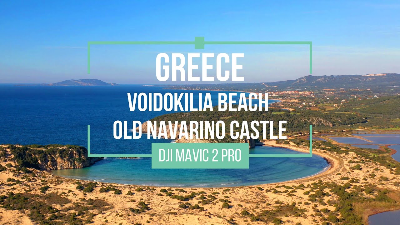 Voidokilia Beach | Old Navarino Castle | Peloponnese | Greece | Drone Video | Film z Drona | 2021