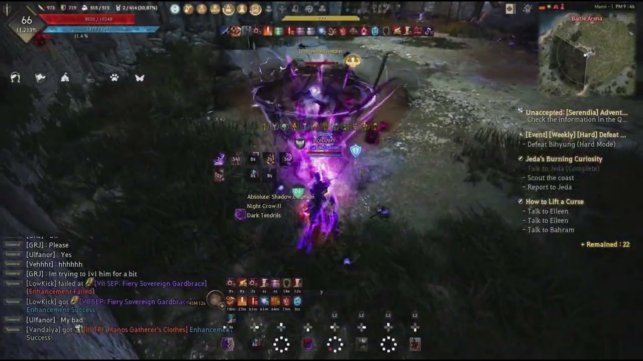 Bdo sorceress aweking PURPLEDISASTER