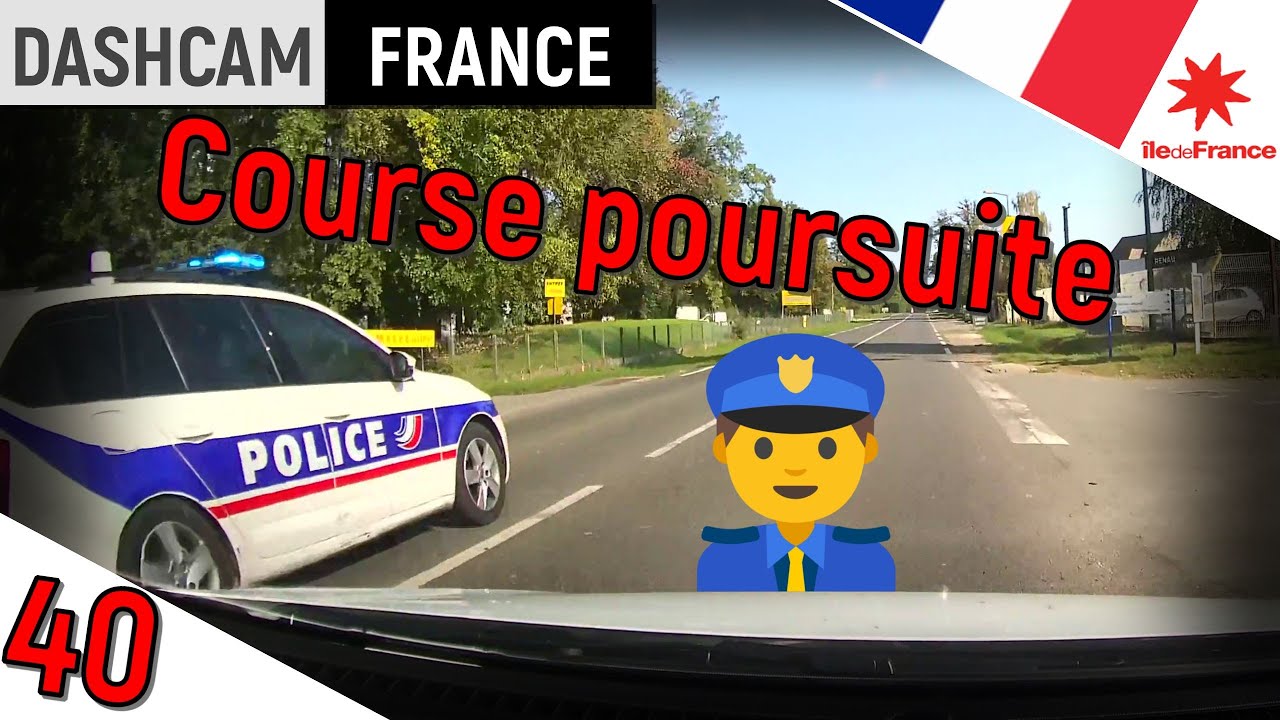 DASHCAM FRANCE 40 - Course poursuite, il se fait arrêter - DAILY OBSERVATION COMPILATION