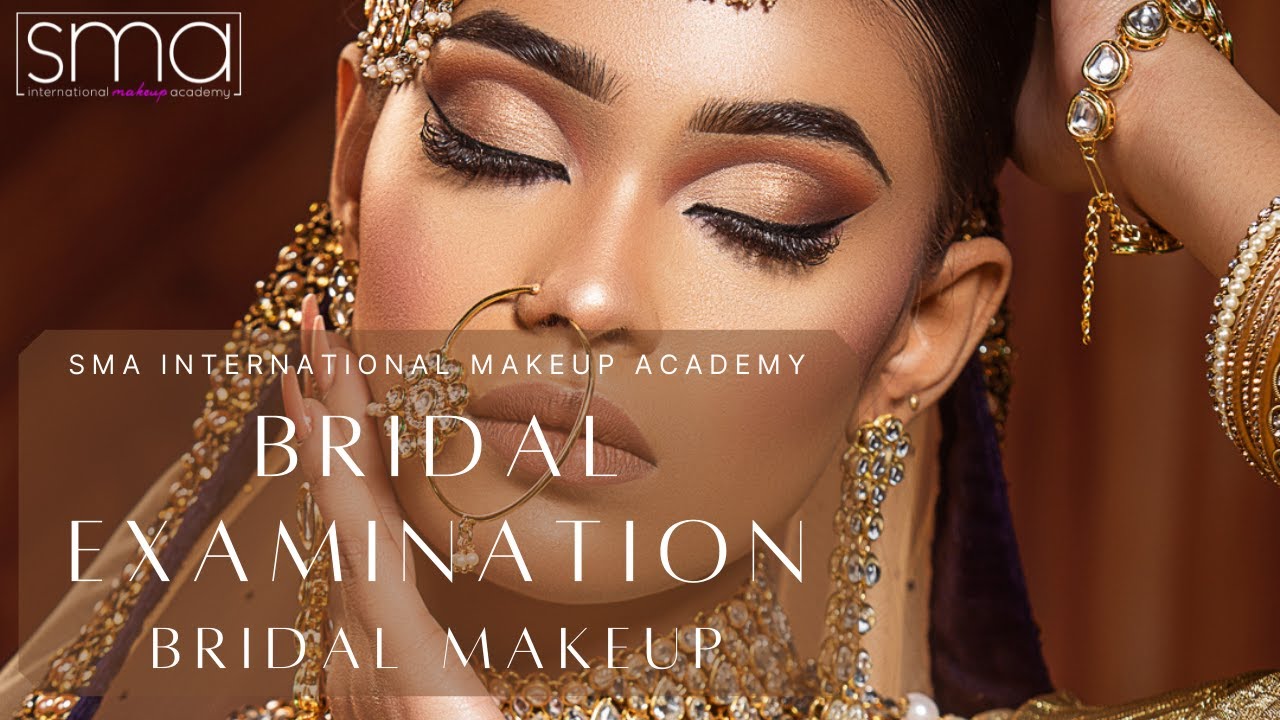 Bridal Examination at SMA International Makeup Academy in India