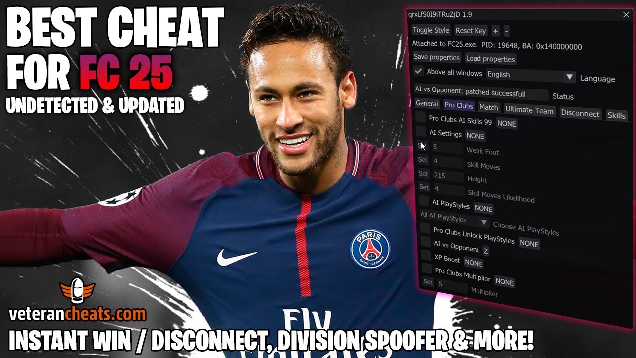 Fifa FC25 Cheats - Instant Win, Division Spoofer, Crash/Disconnect Opponent
