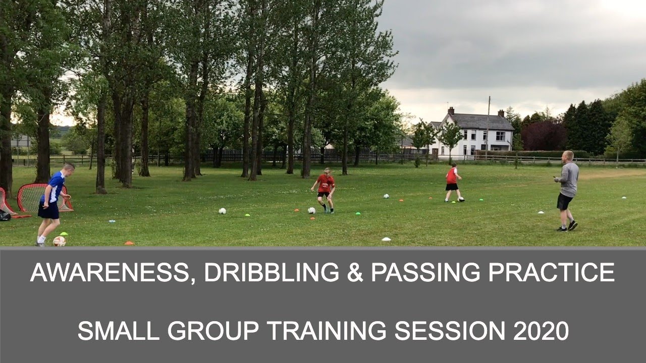 Dribbling, Passing & Awareness Session - Small Group Social Distance Football/Soccer Training 2020