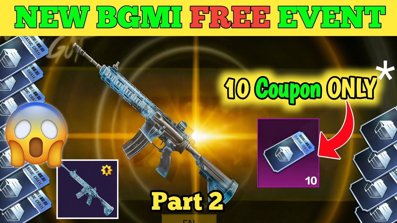 😍 OMG | M4 Glacier Event in Bgmi| Free Event M4 Glacier in Classic Crate| Glacier Crate Opening