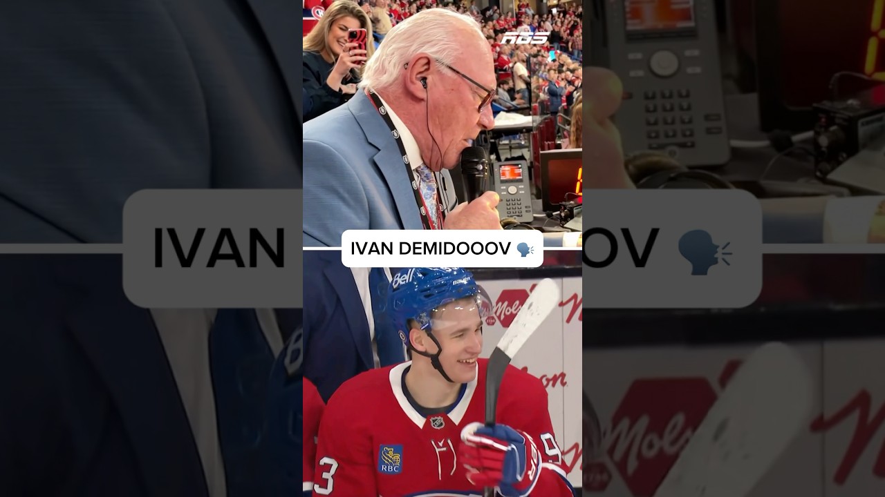 Ivan Demidoooov, pr&eacute;sent&eacute; par Michel Lacroix! 🗣️  #hockey  #demidov  #canadiens