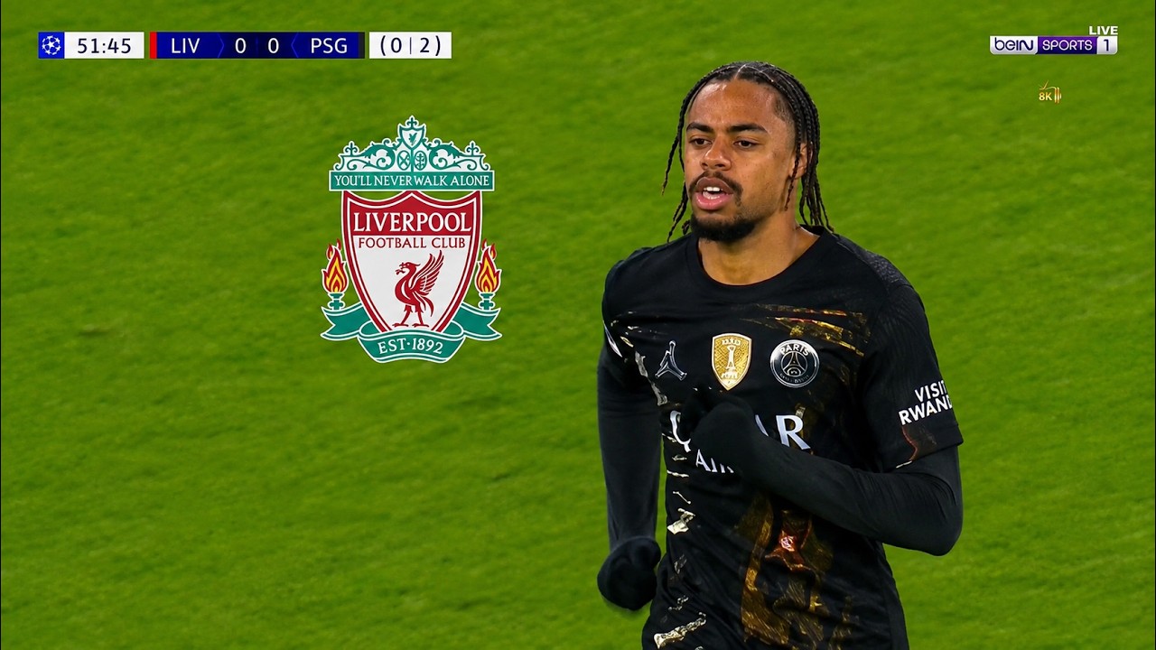 Bradley Barcola vs Liverpool 25/26