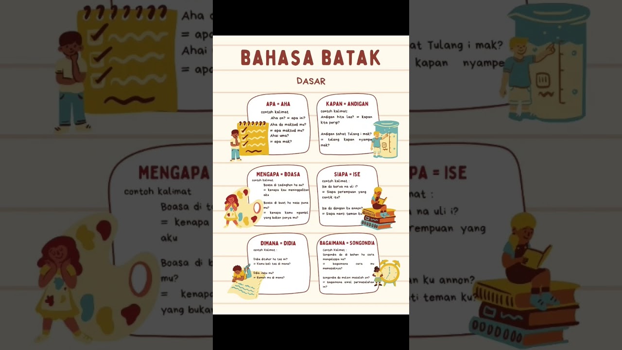 BELAJAR BAHASA BATAK #batak #batakhits #bahasa #bahasabatak #fyp