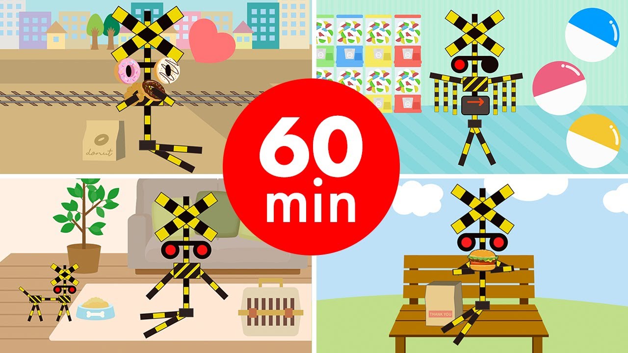 【踏切アニメ】まとめ60分 Summary 60 minutes