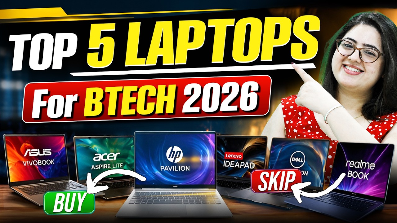 💻 Best Laptop for BTech Students 2026 | Top 5 Laptops for Engineering Students #btechlaptop