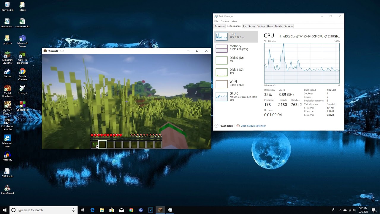 Minecraft: CPU or GPU Dependent?