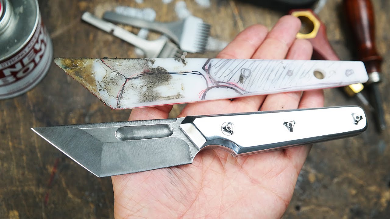 본드 바르다가 뜬금없이 칼 만들기 / Making a Knife Resembling a Glue Spreader