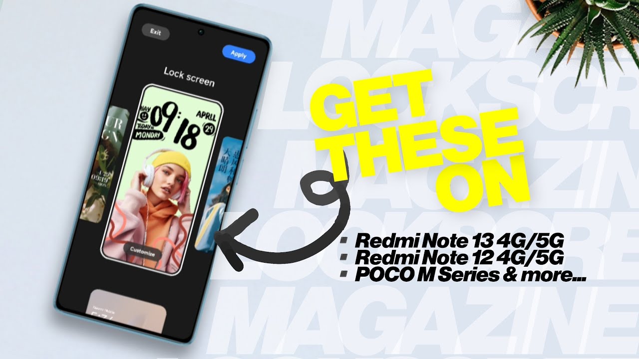 Get Missing ‘Magazine’ Lockstyles On Low-end/Mid Range Redmi/POCO Devices (HyperOS/A14)