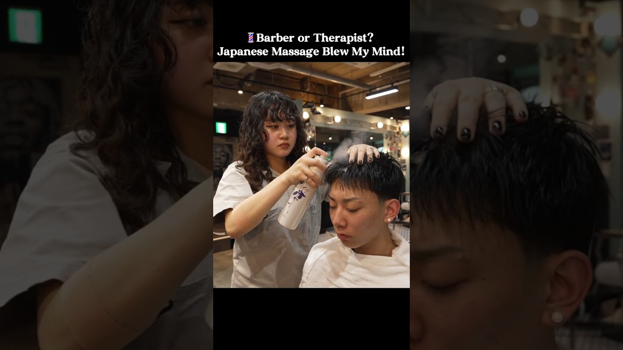Barber or Therapist? This Japanese Massage Blew My Mind! #asmr #barberlove #asmrvideo