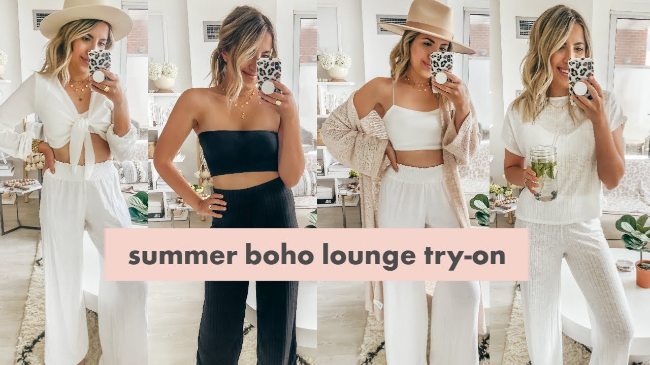 Summer Boho Lounge Outfits Try-On | Steph Sterjovski Jolly