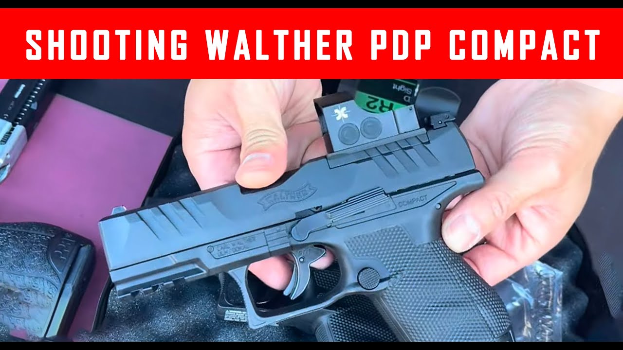 Shooting Walther PDP Compact 4 Inch Optics Ready Paintball Pistol #MCS