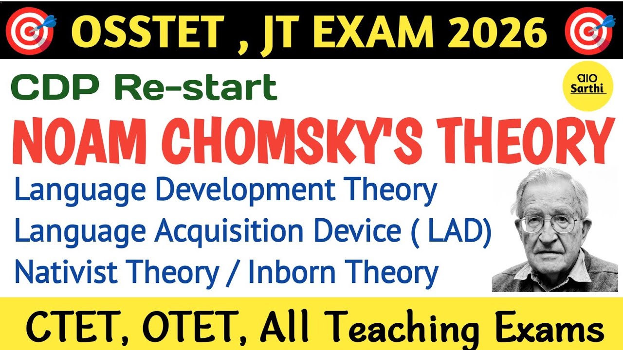 OSSTET 2026 PEDAGOGY CLASS । NOAM CHOMSKY'S THEORY BY PATHO SARTHI 