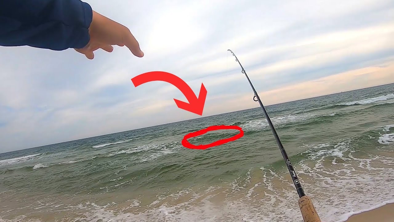 Locating Fish in the Surf During a Slow Bite