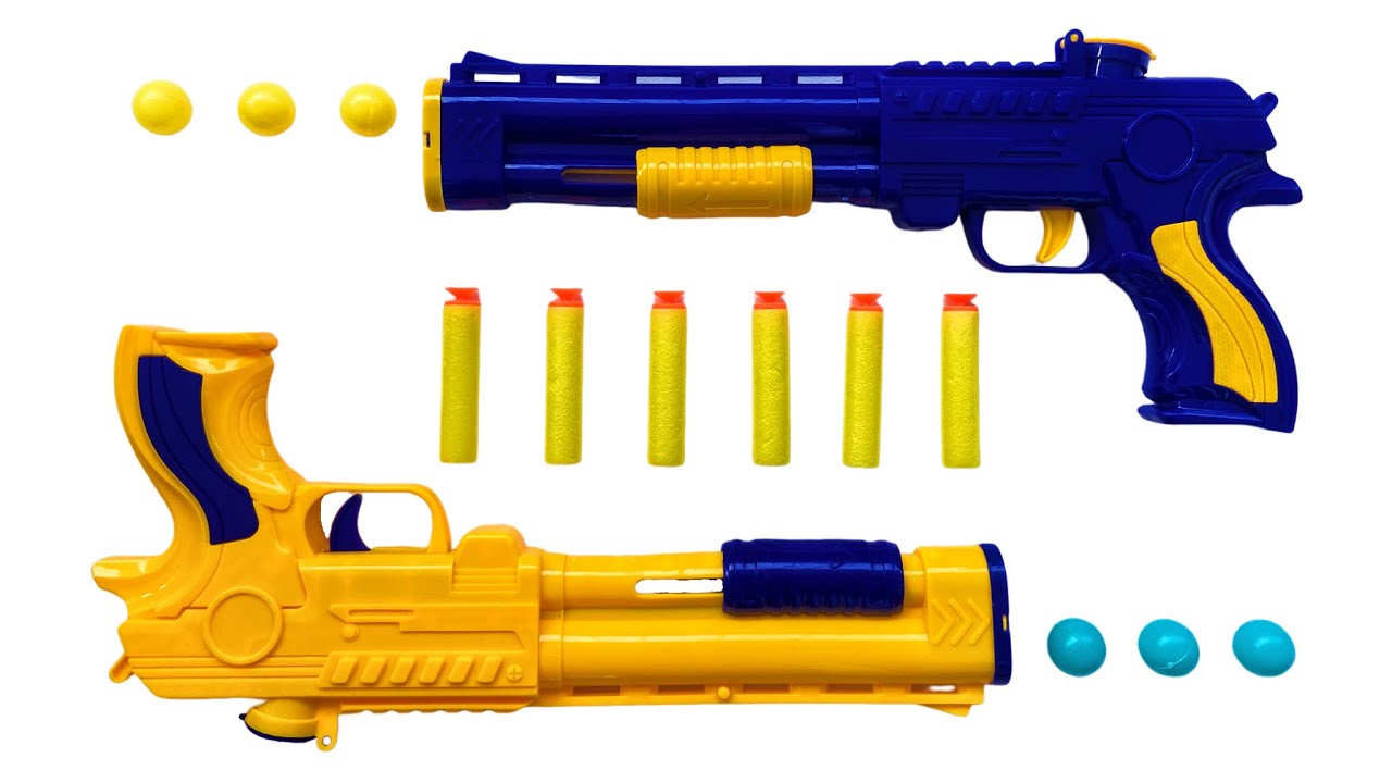 Dual-purpose soft shotgun Unboxing-Shooting toy gun