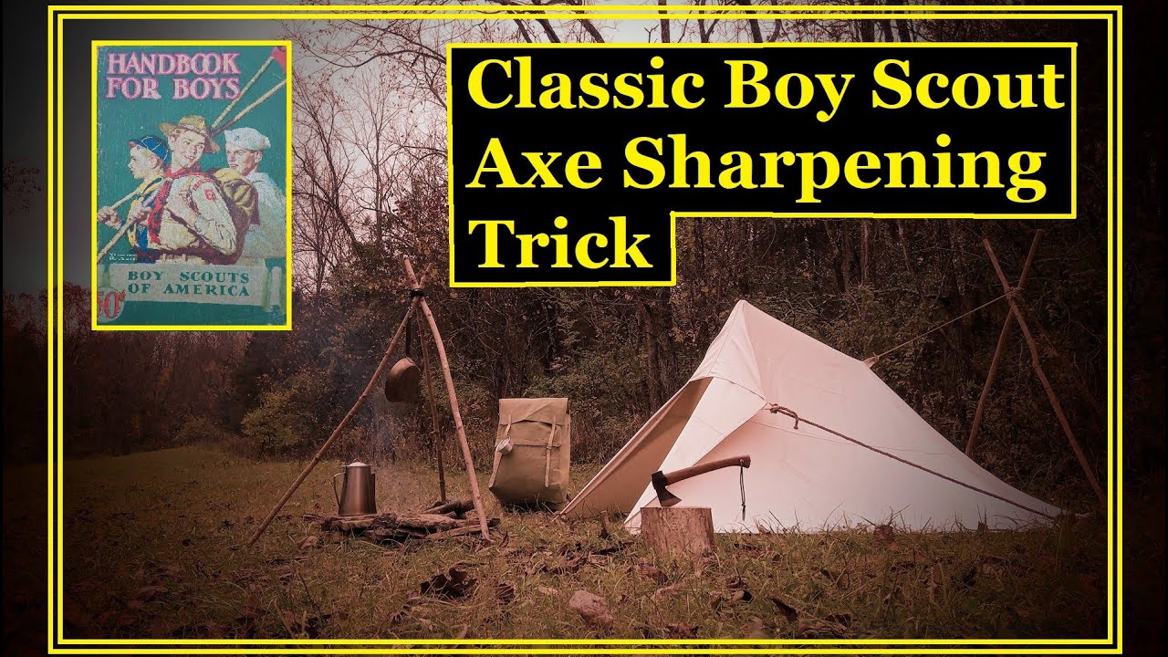 Classic Boy Scout Axe Sharpening Trick