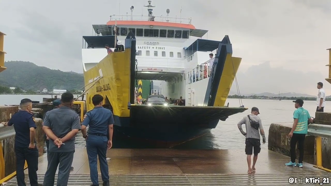 Pngawasan Kedatangan Kapal Kmp.Julung-Julung Dri Pelabuhan Juata Laut Tarakan.Kamis, 29 Januari 2029