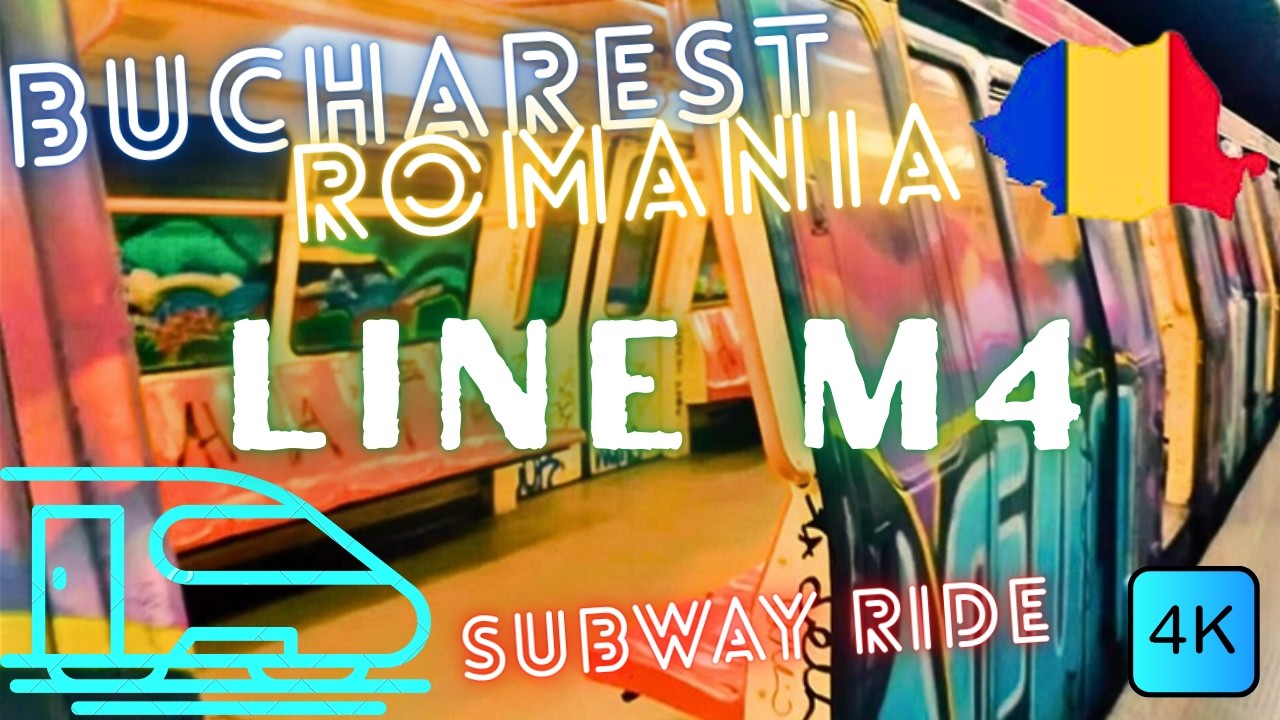 🚇 BUCHAREST METRO LINE M4 – 🇷🇴 BUCHAREST, ROMANIA – 4K RIDE