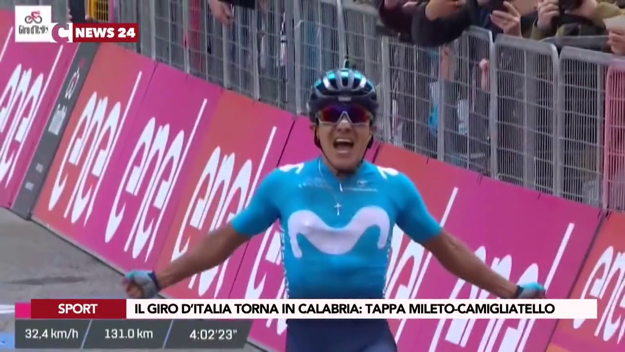 Il Giro d’Italia torna in Calabria: tappa Mileto-Camigliatello