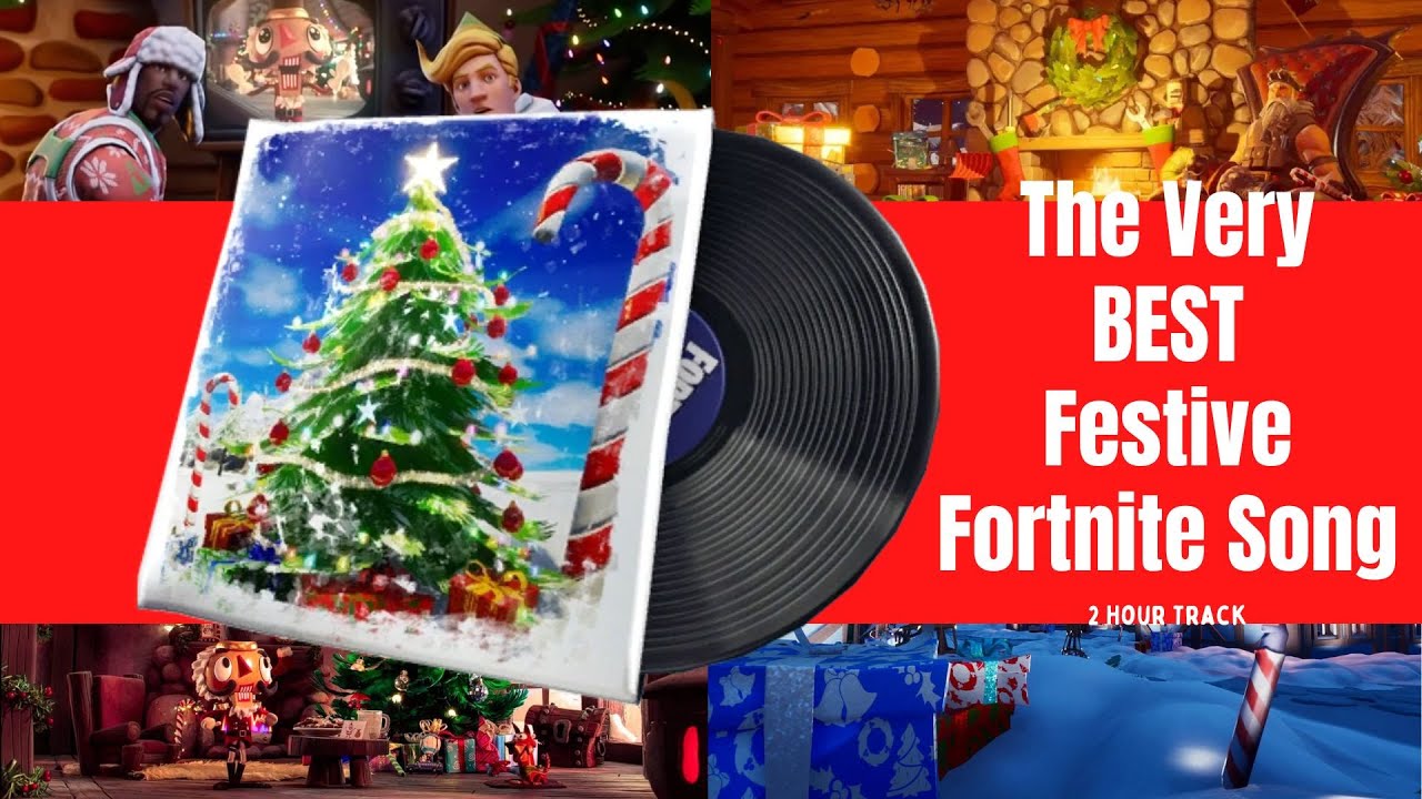 FORTNITE FESTIVE MUSIC  2 Hour Christmas Music