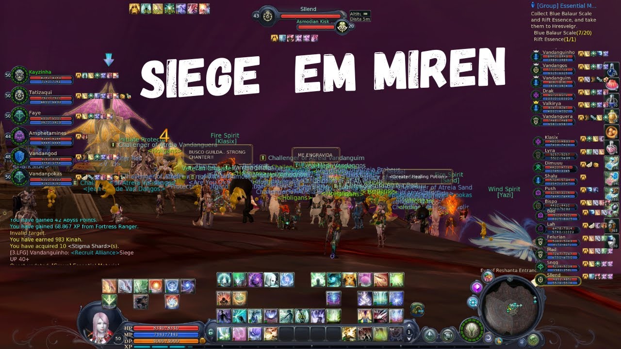 Aion Classic NOVAVERSO  Primeira Conquista do Uper Siege em Miren