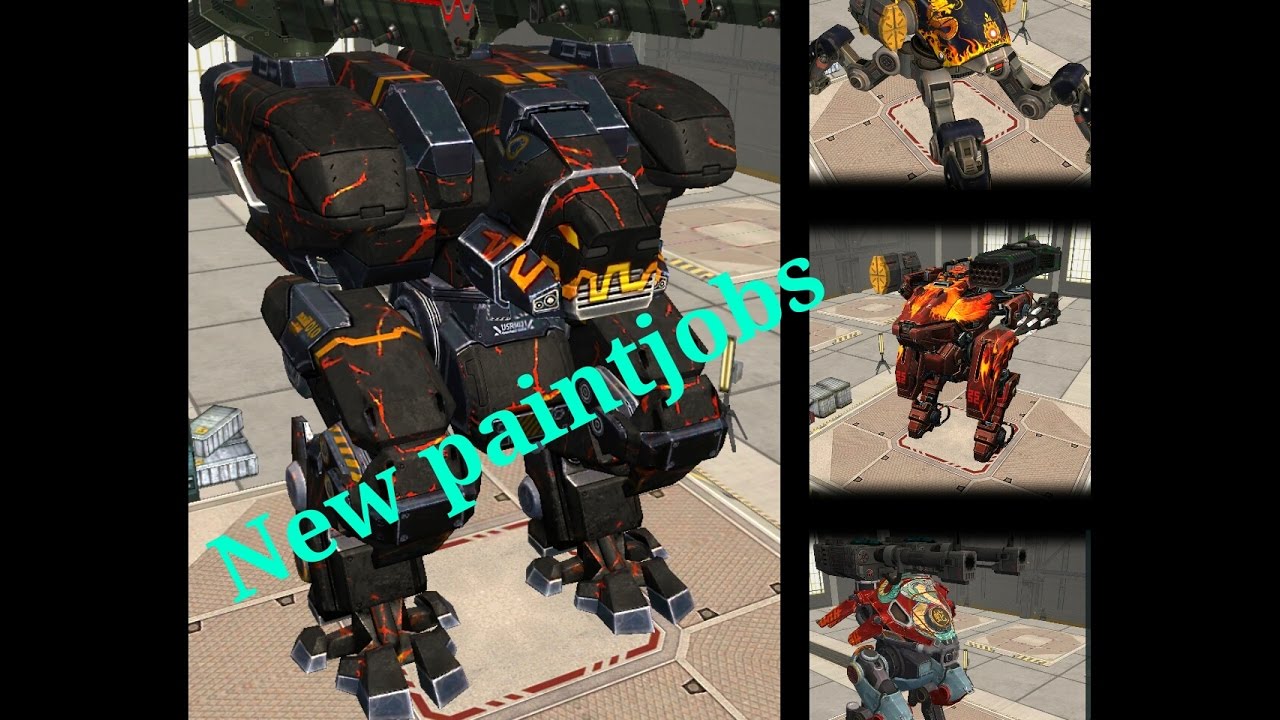 War Robots Sneak Peek- Fury, Golem, Carnage, Fujin New Paintjobs