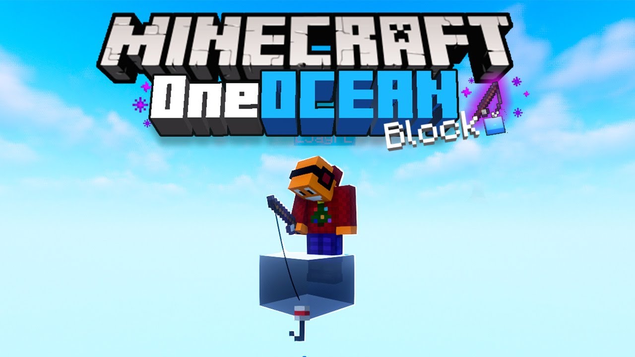 Minecraft HARDCORE na...ONE OCEAN BLOCK!🧊 #1