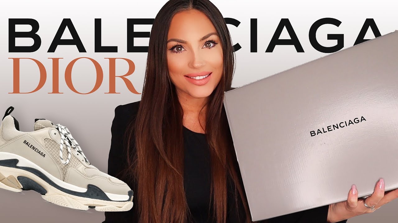 LUXURY HAUL 2021 // Dior & Balenciaga Triple S Unboxing + Review
