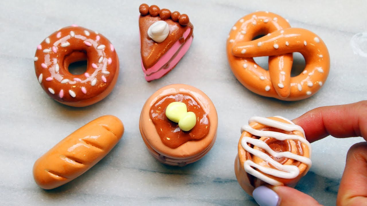 How to Make Cute Mini Food Clay Art! Satisfying Clay Cracking ASMR Video Compilation #19!