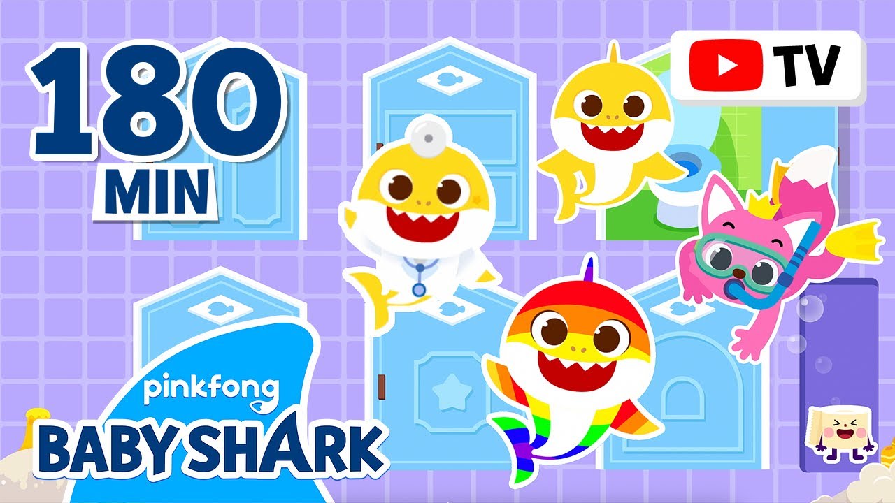 [📺TV] Baby Shark BEST Stories | +Compilation 3hr | Hide'n Seek, Hospital Play | Baby Shark Official