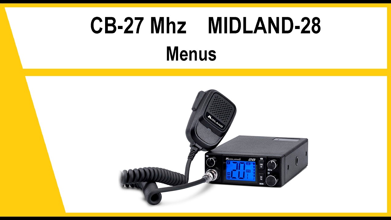 📻 MIDLAND 28 Emisora CB 27 Mhz 40 canales AM/FM
