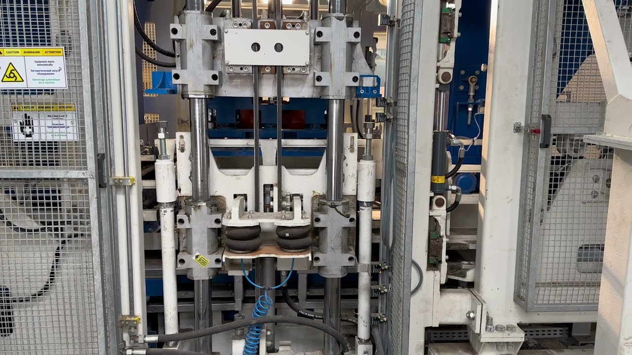ELKOBLOCK-25 PLUS Concrete Block Machine with Cubing Robot Operating in LIBYA